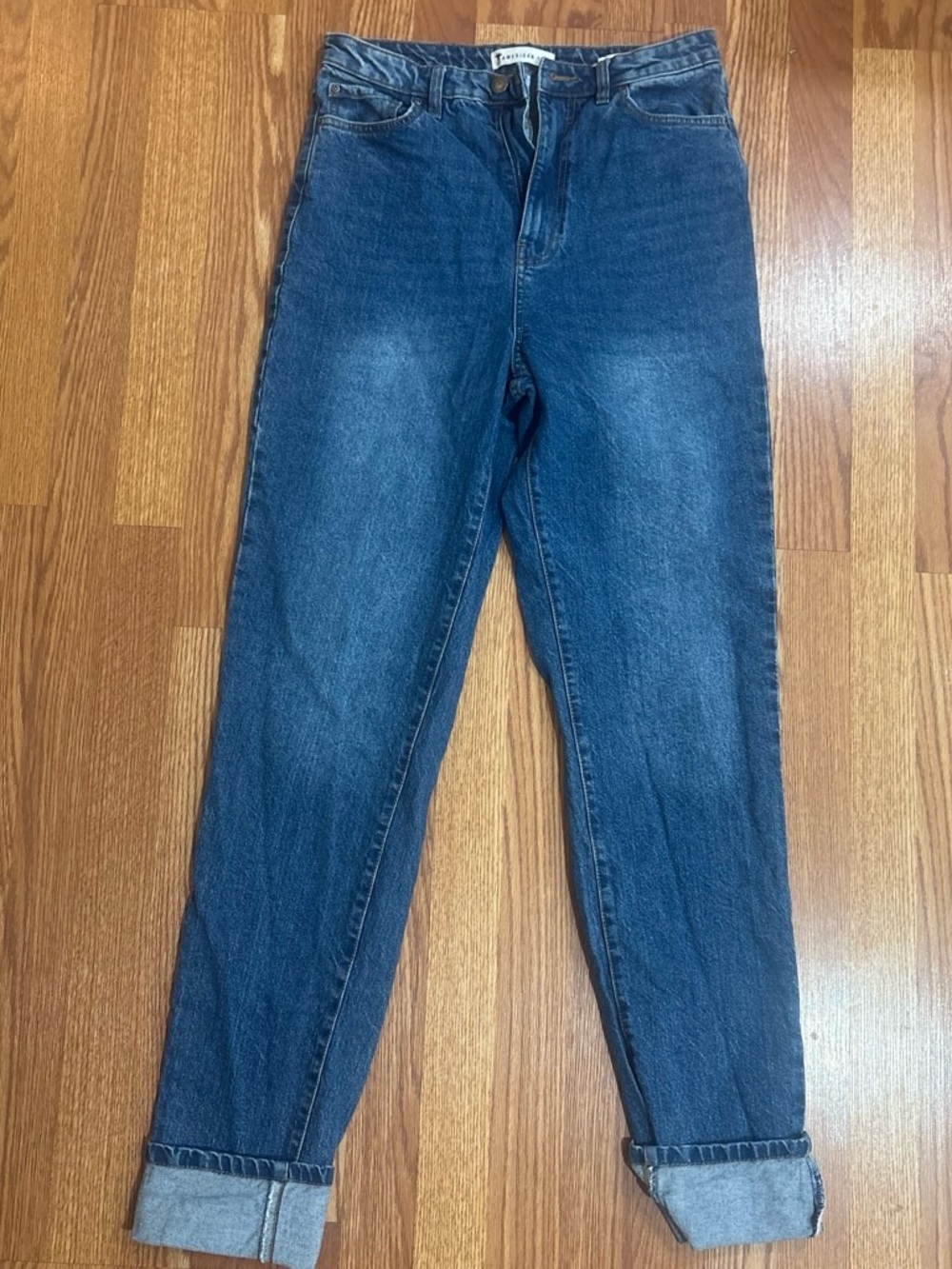 American Tall 30/37 High-Rise Straight Leg Women's Jeans in Dark Blue